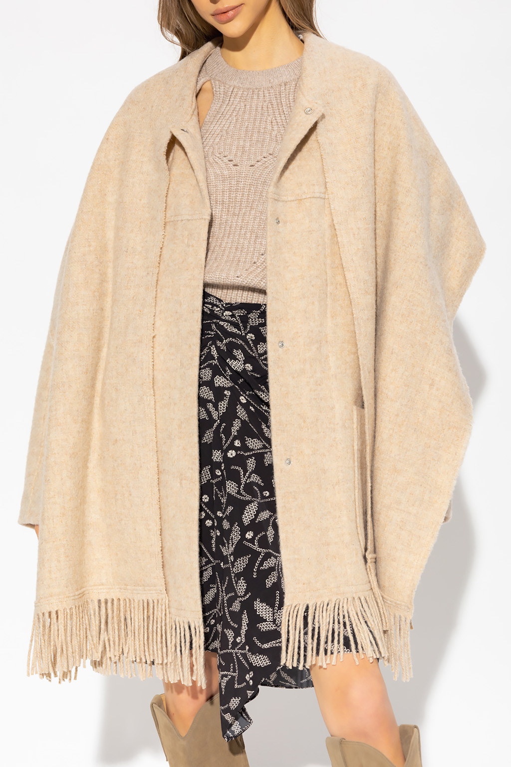 【関税込み】Isabel Marant Etoile マルチカラー Faty コート Beige 'Faty' wool coat Marant Etoile - SchaferandweinerShops HK